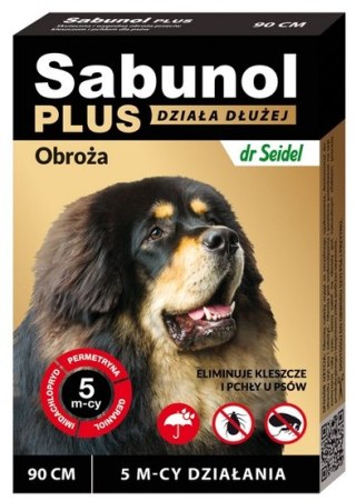 Sabunol Obroża Plus przeciw pchłom dla psa 90cm - ochrona przez 5 mc