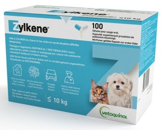 Vetoquinol Zylkene 75mg na stres dla kota i psa do 10kg - blister 10 kapsułek
