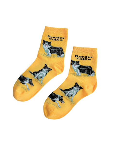 Skarpetki Border Collie Dziecięce (żółte)