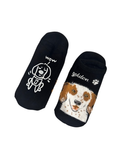 Stopki Skarpetki z Seterem Angielskim Męskie (czarne)