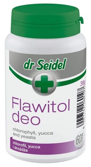 Dr Seidel Flawitol Deo - preparat na zapach z pyska oraz cieczki psa i kota