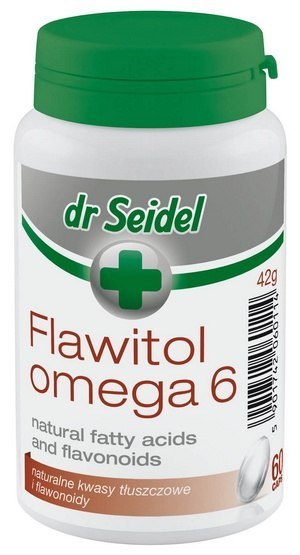 Dr Seidel Flawitol Omega 6 - kapsułki na zdrową skórę i piękną sierść dla psa