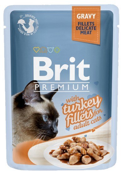 Brit Premium Cat Fillets with Turkey sos saszetka 85g Brit Premium Cat Fillets with Turkey sos saszetka 85g