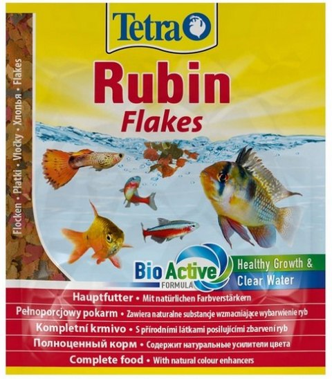 Tetra Rubin - pokarm wybarwiający dla ryb słodkowodnych 12g saszetka Tetra Rubin - pokarm wybarwiający dla ryb słodkowodnych 12g saszetka